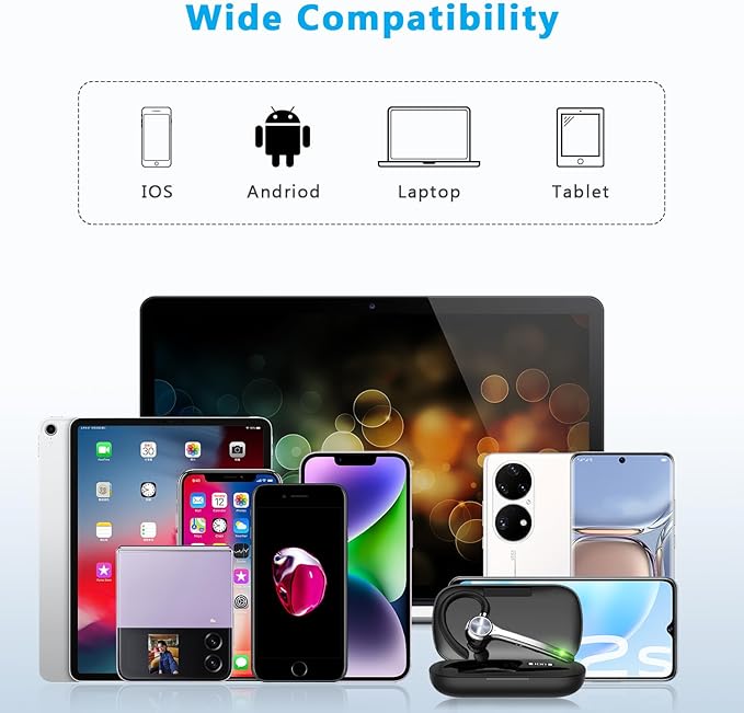 ZLOS G7 Wireless Noise-Canceling Business Headset with Portable Charging Case