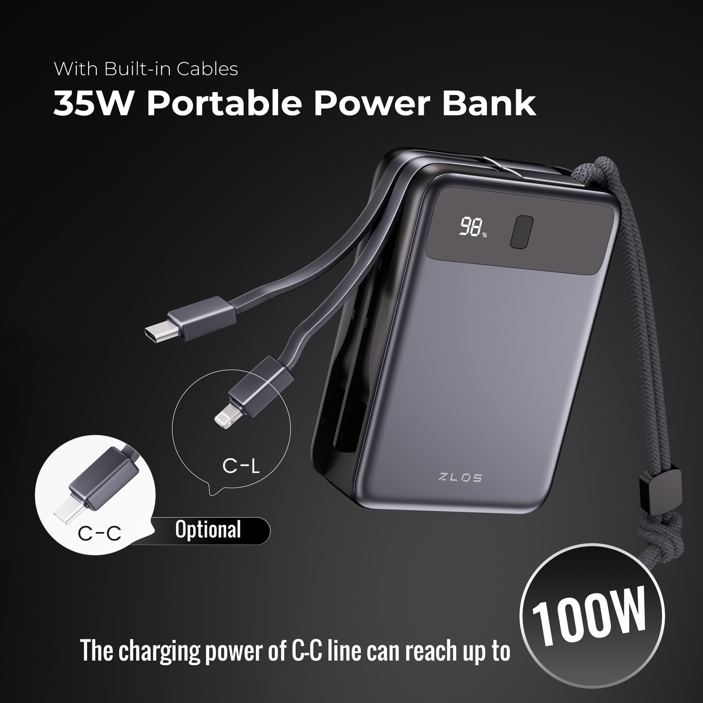 35W Fast-charging Portable Power Bank