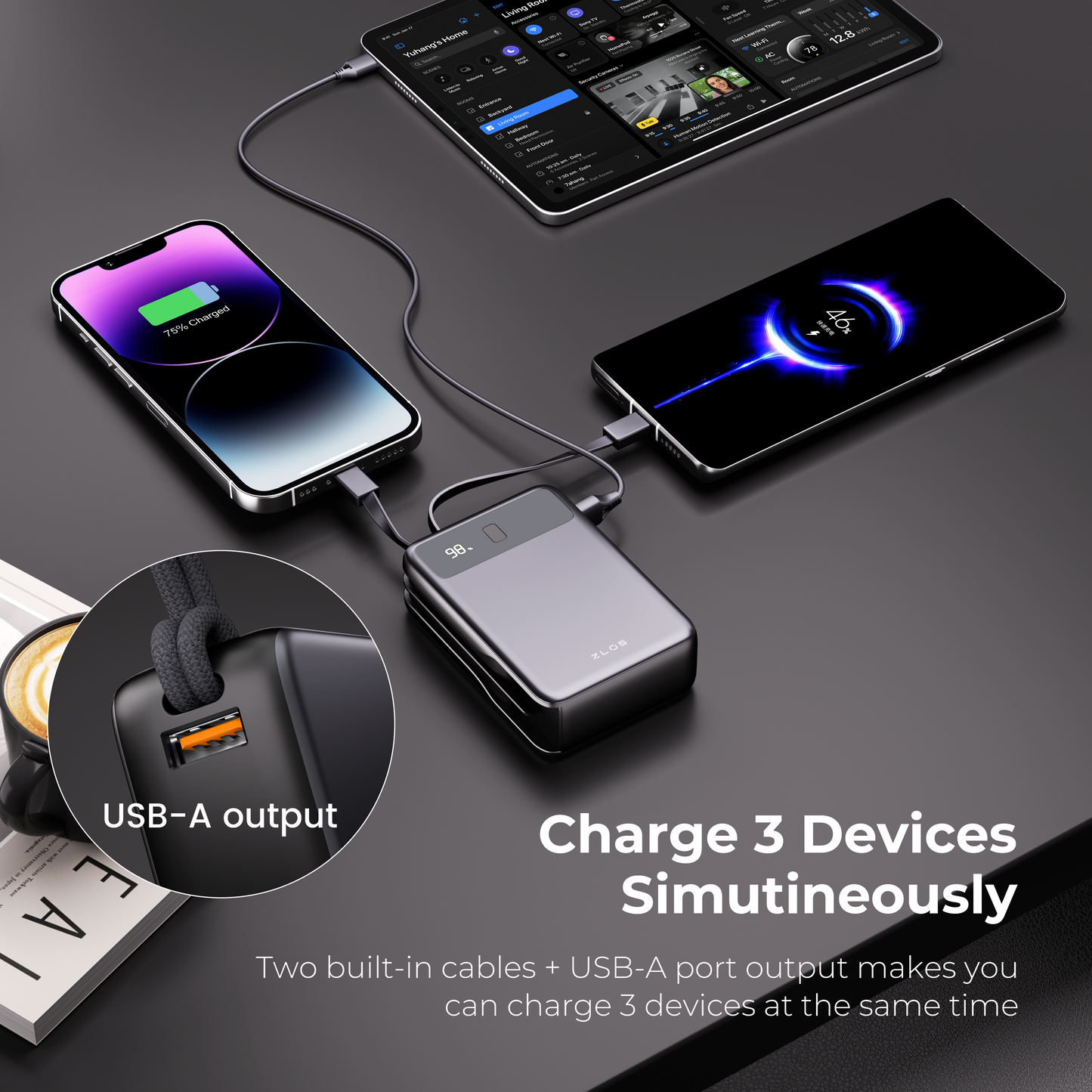 35W Fast-charging Portable Power Bank