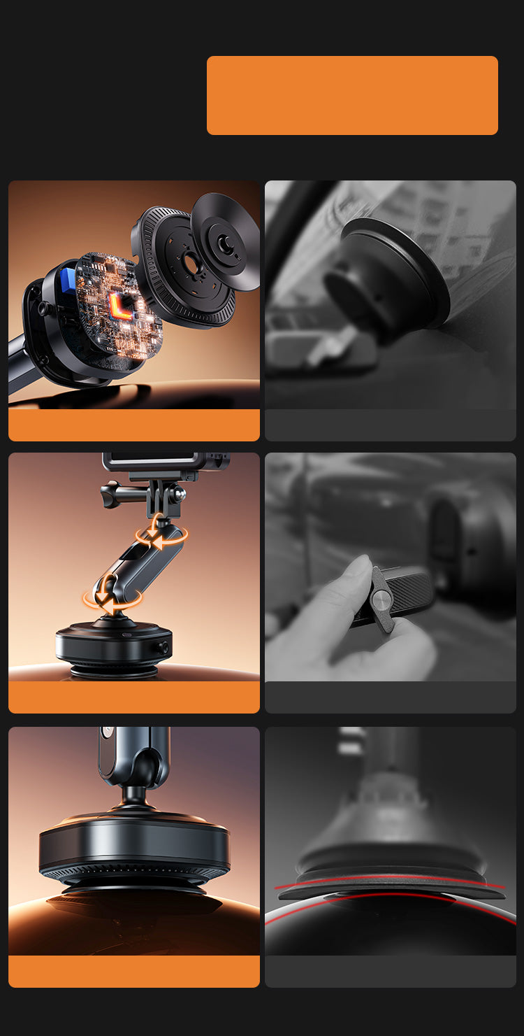 ZLOS PS10 Car Suction Cup Mount for Action Camera and Phone