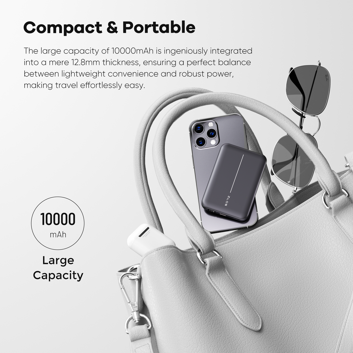ZLOS TT10 10000mAh Magnetic Wireless Power Bank 15W