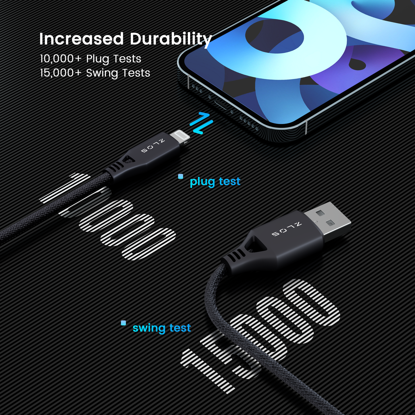 Lightning to USB-A Cable - Grey 1.2m