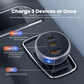 ZLOS MM05 3-Port Fast Car Charger Cigarette Lighter Adapter