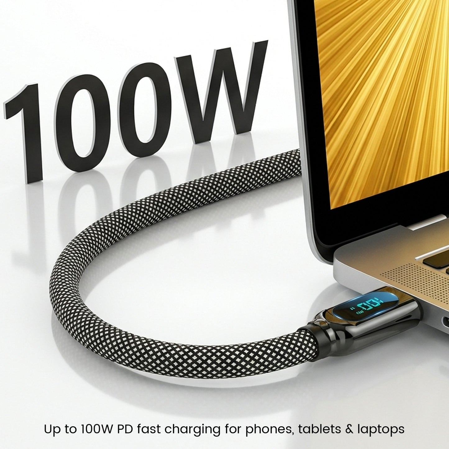 ZLOS ZC05 100W USB-C to USB-C Power Display Charging Cable – 1m