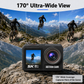 ZLOS LS04 5K 60FPS Dual‑Screen Action Camera 30M Waterproof, Removable Battery & Remote