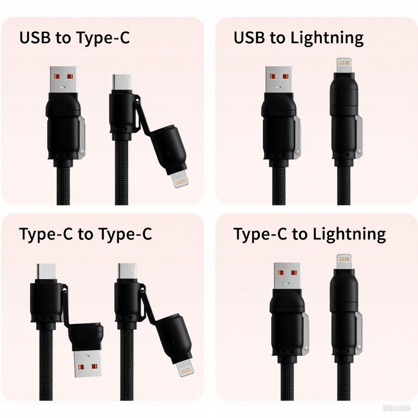 ZLOS ZC17  4-in-1  65W Charging Lanyard Adjustable Strap