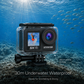 ZLOS LS04 5K 60FPS Dual‑Screen Action Camera 30M Waterproof, Removable Battery & Remote