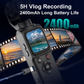 ZLOS LS03 4K Pocket Action Camera with Face Tracking, WiFi, 1.72" Touch Screen, 18X Zoom & Tripod