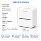 ZLOS LS01 Portable Mini Thermal Printer With Ocr, Bluetooth & App Control