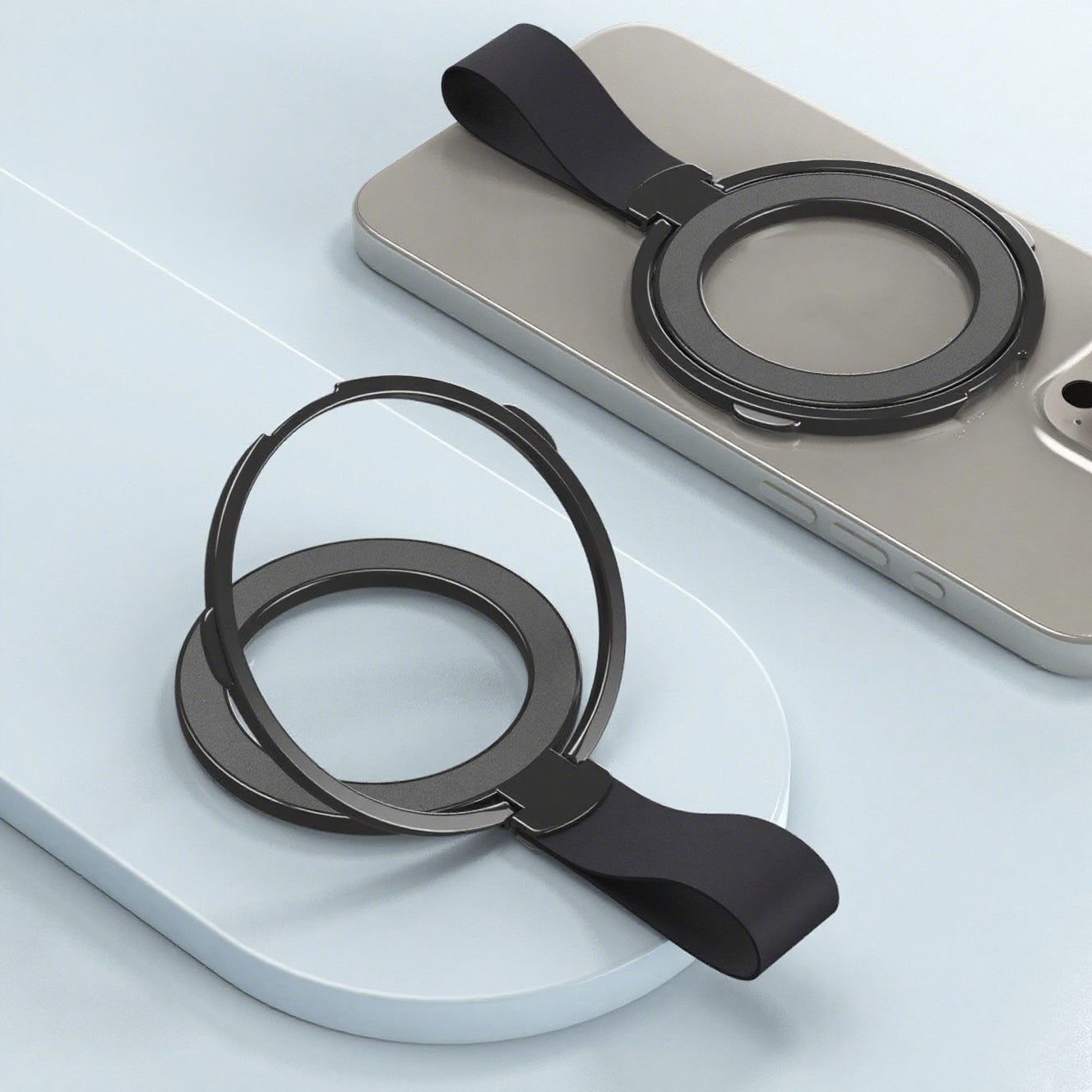 ZLOS PS06 Magnetic Dual-ring Finger Holder Phone Stand