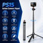ZLOS PS15 Action Camera Tripod Stand, 1.8m Extendable Tripod with 360° Rotation & 1/4" Screw Mount