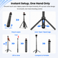 ZLOS PS15 Action Camera Tripod Stand, 1.8m Extendable Tripod with 360° Rotation & 1/4" Screw Mount