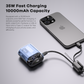 ZLOS MT10 10000mAh Mini Power Bank 35W with Lanyard Integrated Cable