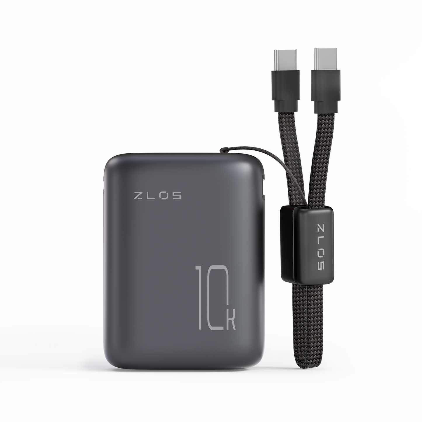ZLOS MT10 10000mAh Mini Power Bank 35W with Lanyard Integrated Cable