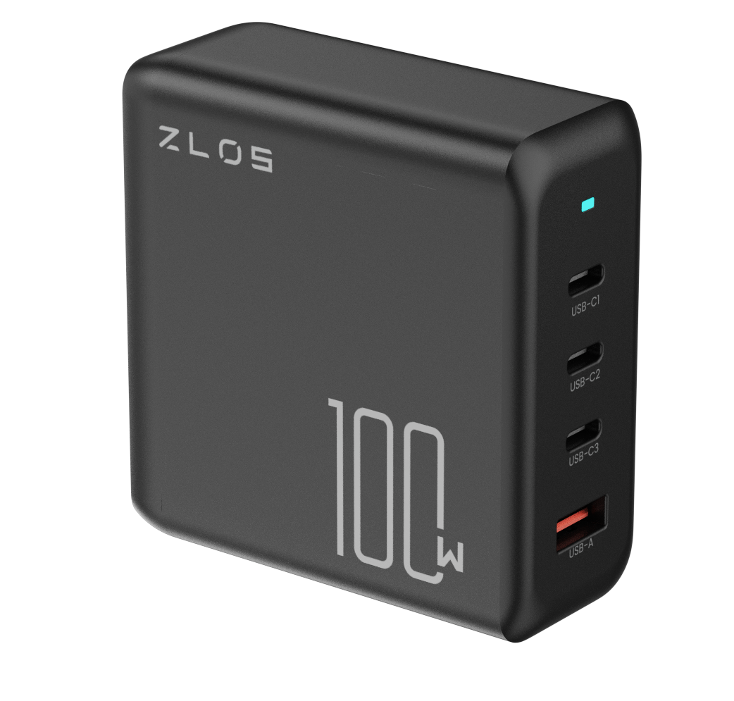 ZLOS GFC100 100W 4-Port-Multi-Port Fast Charger-GaN Charging Station