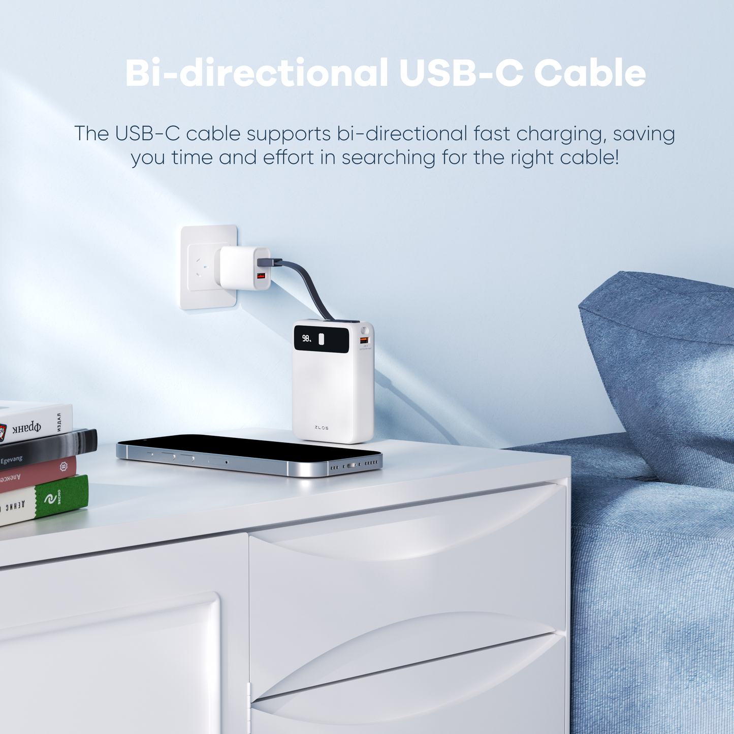 22.5W Fast-charging Portable Power Bank 20000mAh