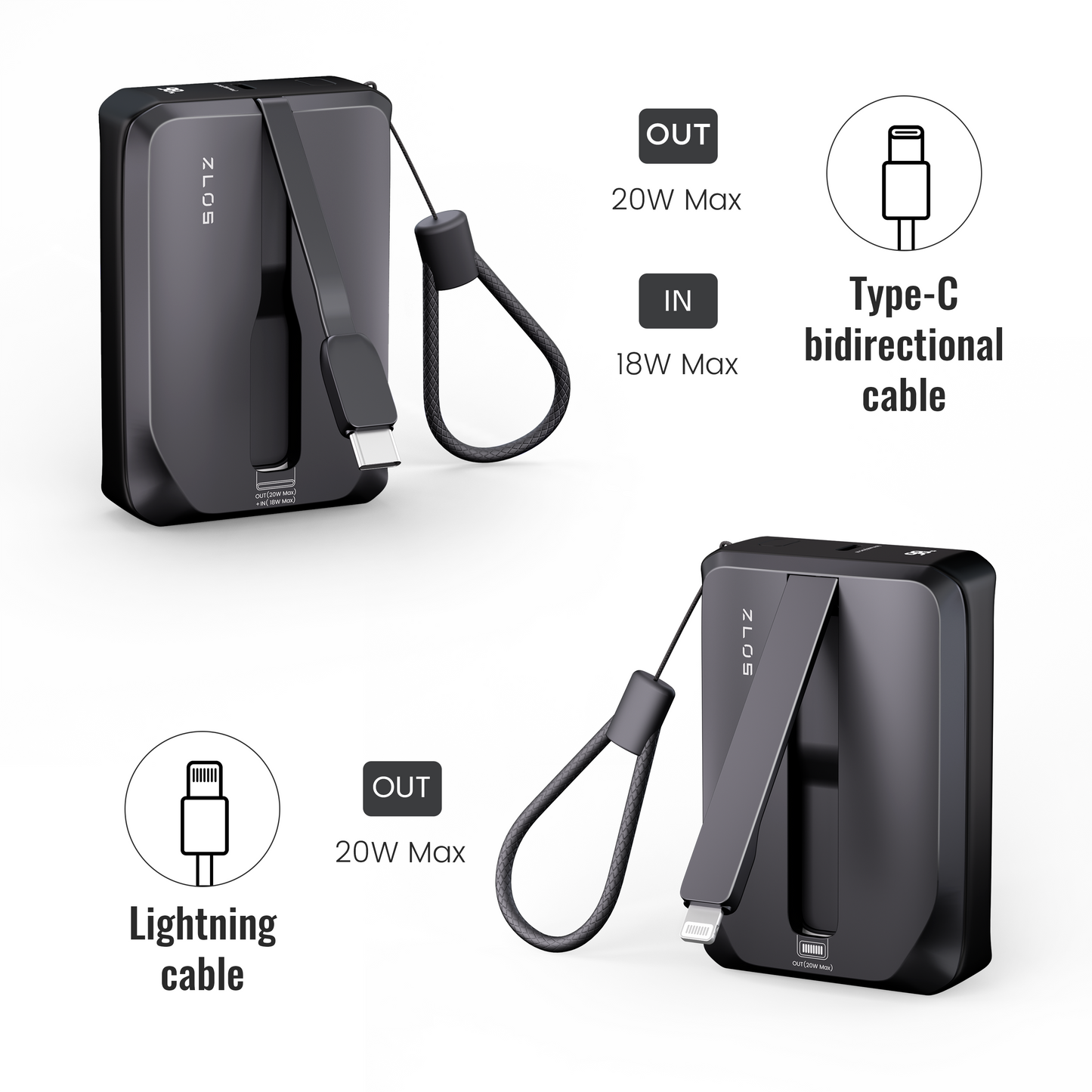 Tiny10C 10000mAh Portable Power Bank/Mini Power bank