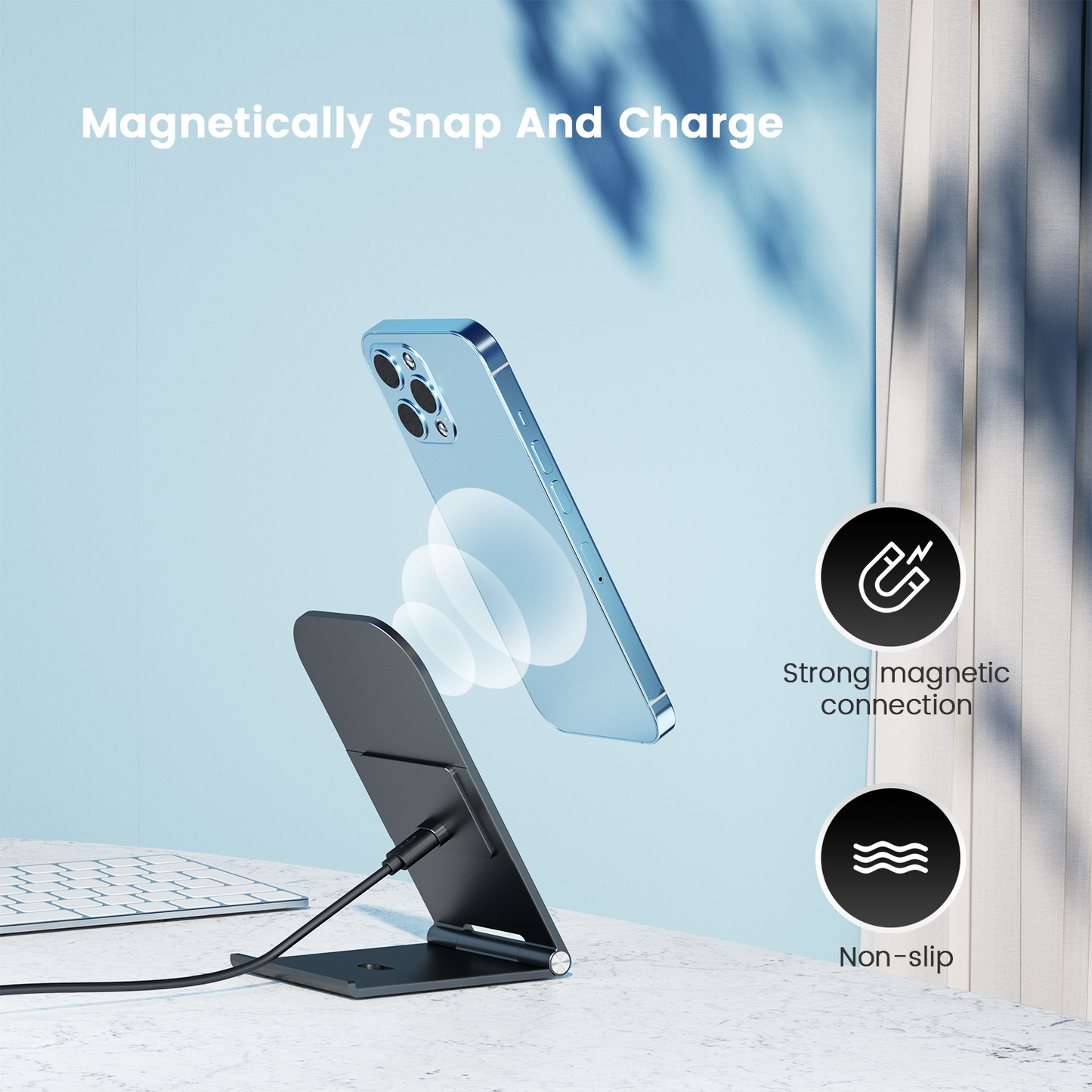 Foldable Magnetic Wireless Charging Stand